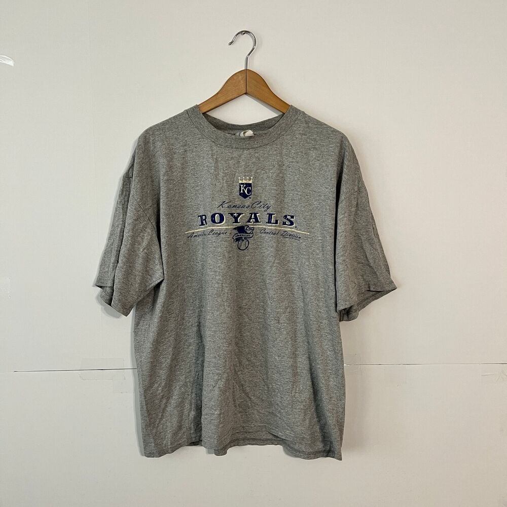 Vintage 03 Csa S T Shirt Grey Kansas City Royals Central Division