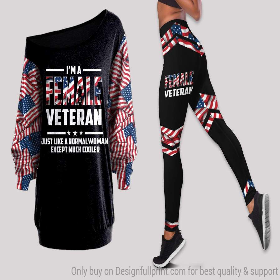 Female Veteran Cross Off Shoulder Lo &hellip;