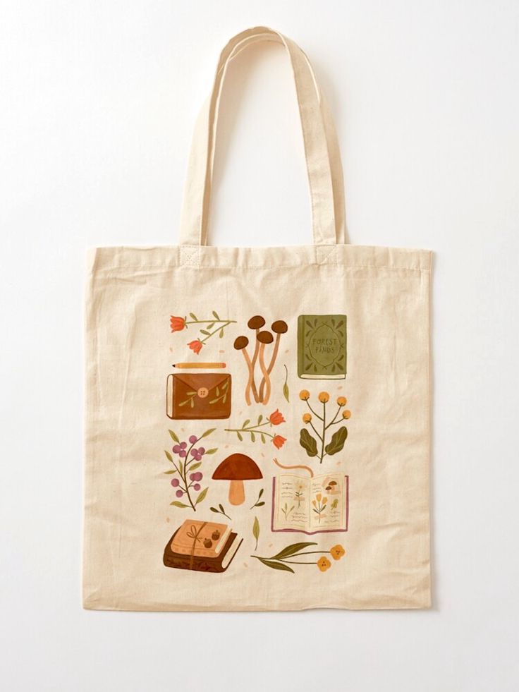 Bookish Forest Cotton Tote Bag No1, Best Tote Bags Ideas, Cute Tote Bags Ideas, Tote Bag Design Ideas, Girls Tote Bag, Best Canvas Tote Bags Ideas