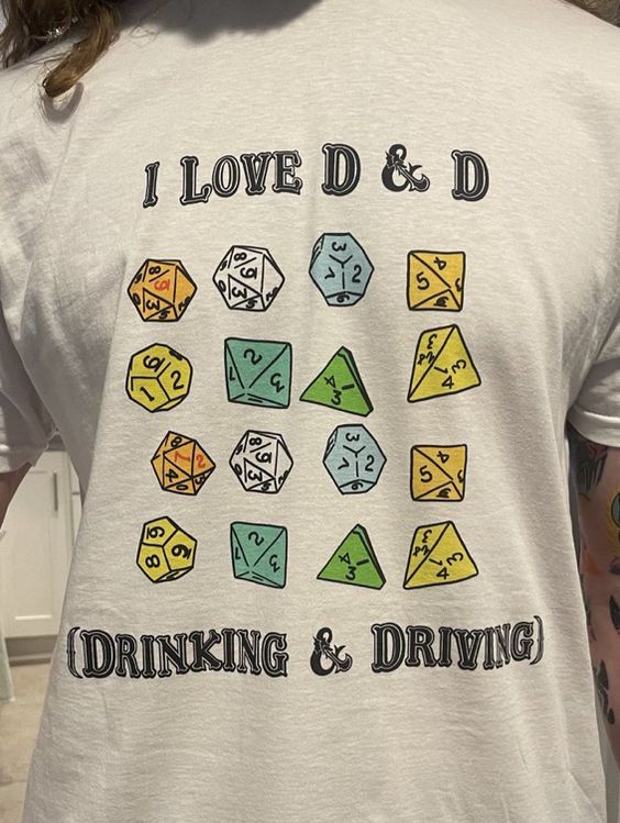 Shirt Ideas, I Love D&D (Drinki …