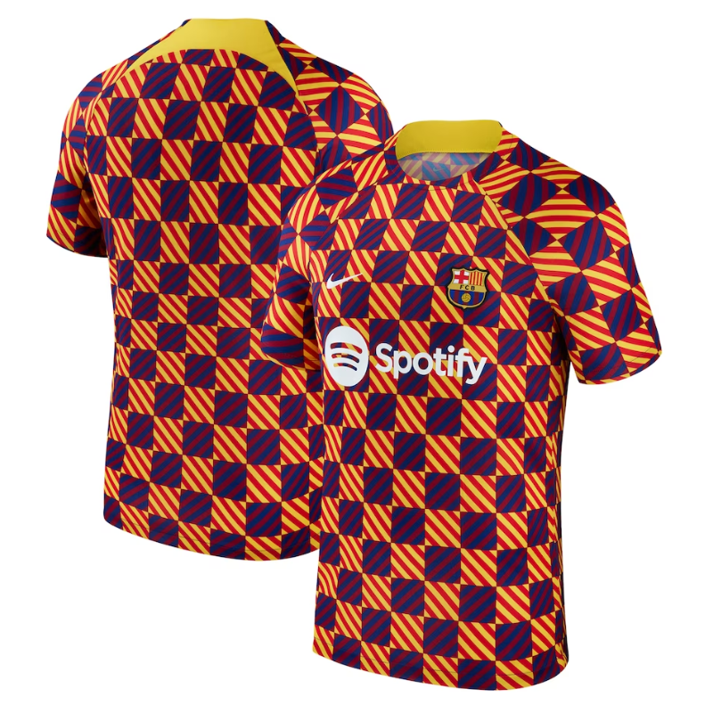 Barcelona Shirt 2023/24 Pre-Match Performance Top – Yellow