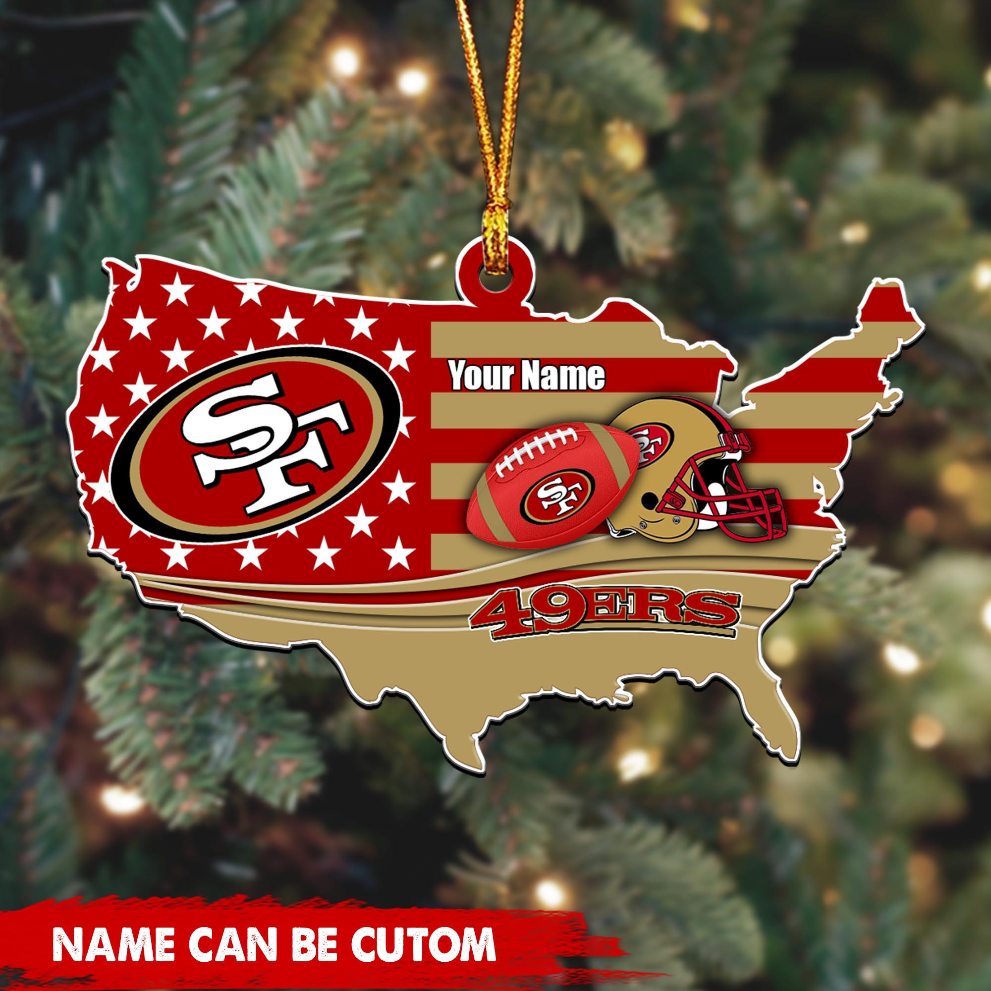 San Francisco 49Ers Nfl-Ornament Custom T-43120