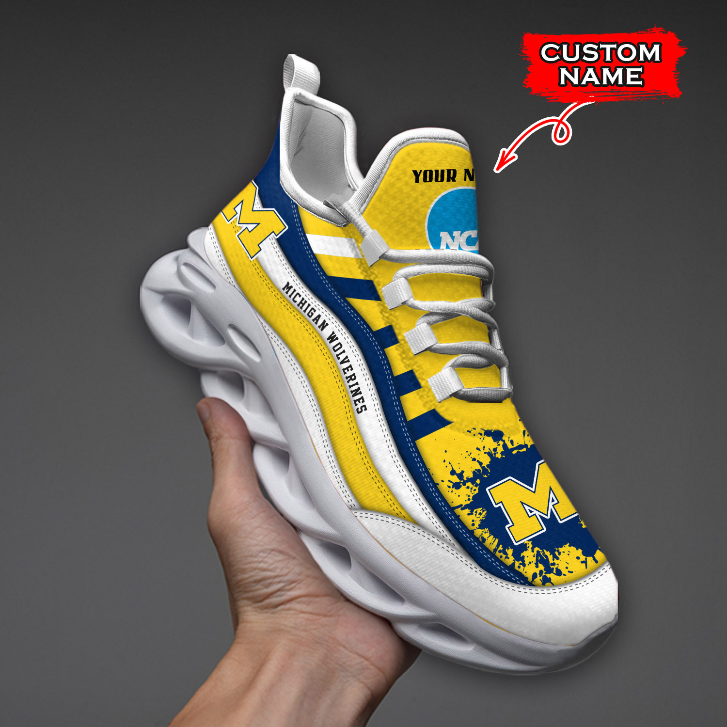 Michigan Wolverines Max Soul Shoes Sneakers For Men And Women 246