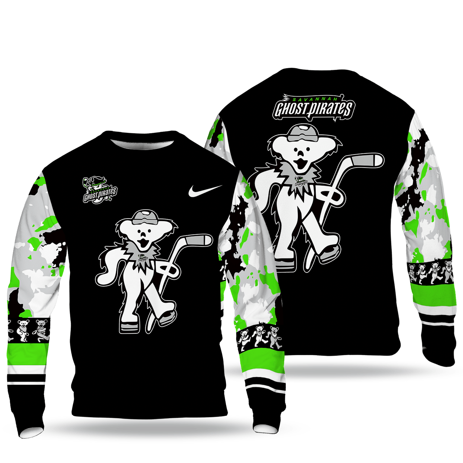 Savannah Ghost Pirates Grateful Dead Night For Fans Sweatshirt Aop Shirt