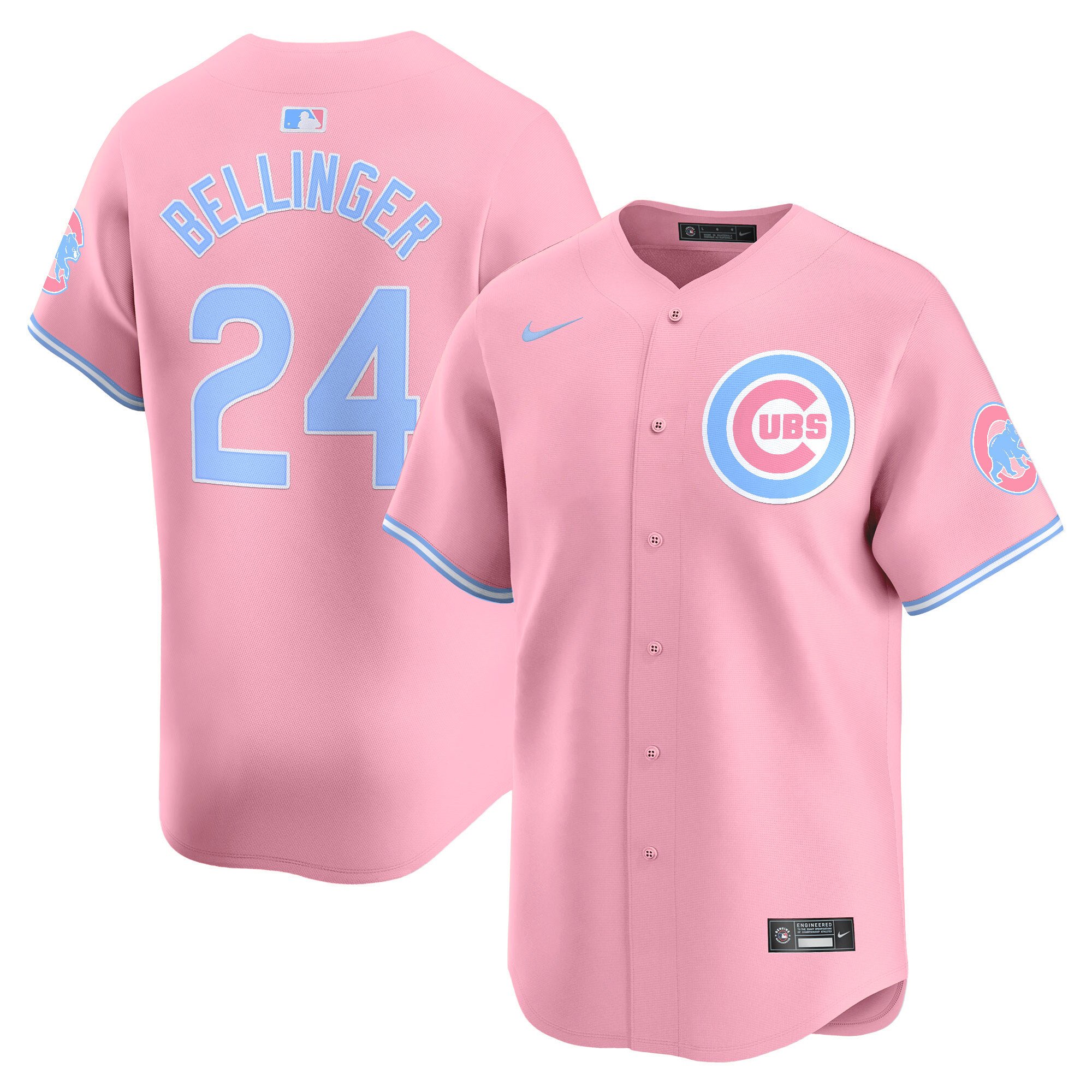 Unisex Chicago Cubs Bubblegum Pink Vapor Premier Limited Jersey – All Stitched