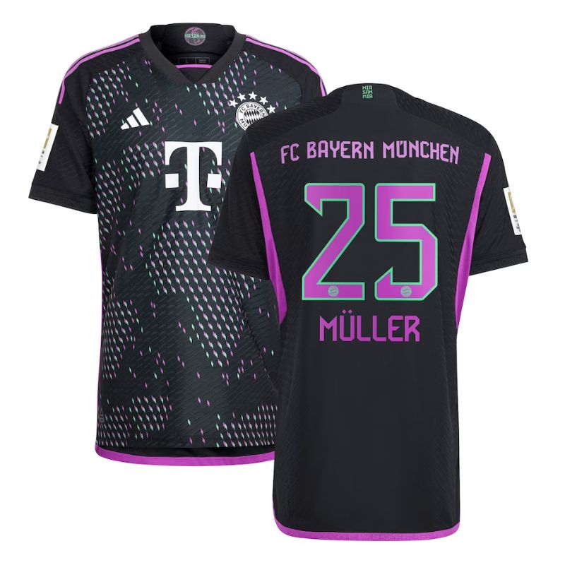 Thomas Müller Bayern Munich 2023/24 Away Player Jersey – Black