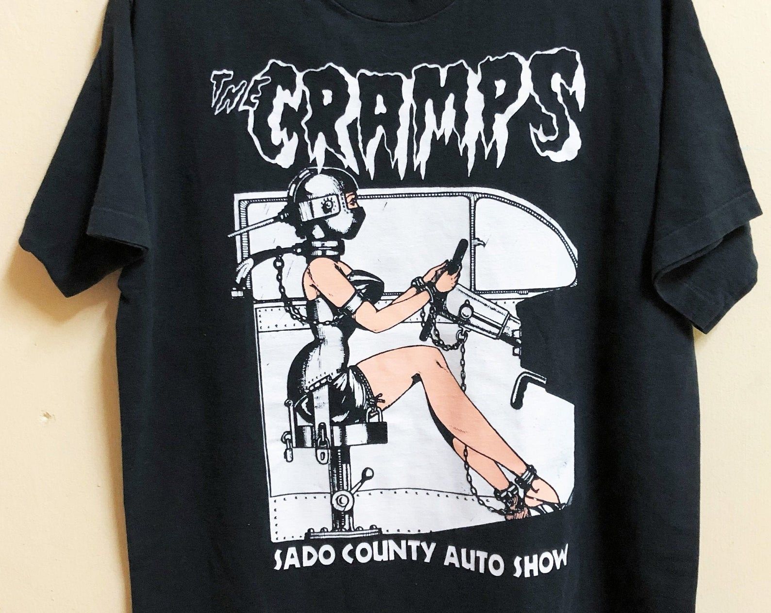 Vintage 90S The Cramps Punk Rock Psychobilly Tour Concert Promo T-Shirt