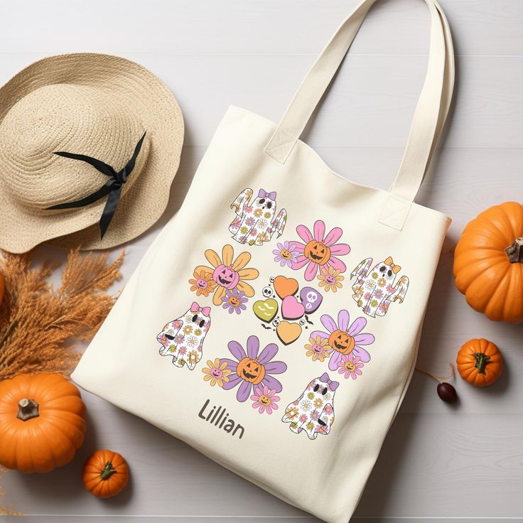 Personalized bag gift Trick or treat bag personalized  Trick or treat bag Trick or treat tote Custom halloween bag, Best Tote Bags Ideas, Cute Tote Bags Ideas, Tote Bag Design Ideas, Girls Tote Bag, Best Canvas Tote Bags Ideas