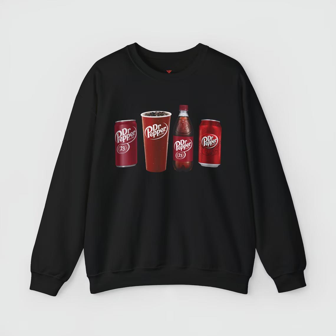 Dr Pepper Crewneck, DR PEPER SWEATSHIRT,Unisex sweatshirt