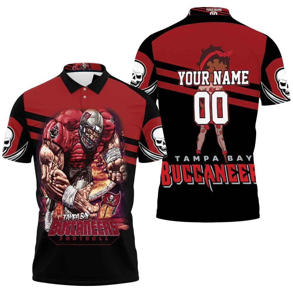 Tampa Bay Buccaneers Black Betty Boop Nfc South Champions Super Bowl 2021 Personalized Polo Shirt Peckshirt