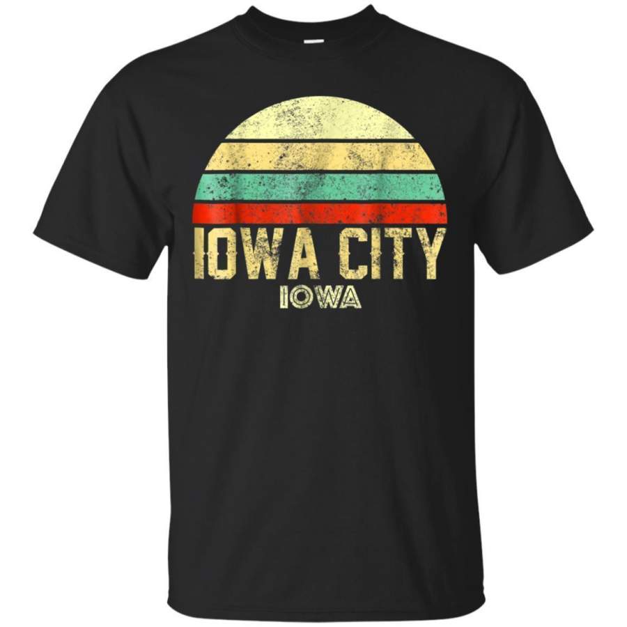 AGR Iowa City Ia Iowa Vintage Retro Sunset Tee T Shirt Jaq T-shirt