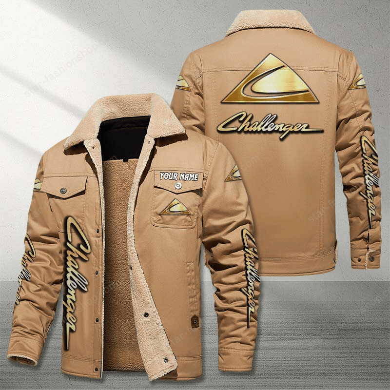 Challenger Brown Custom Name Stand Collar Jacket