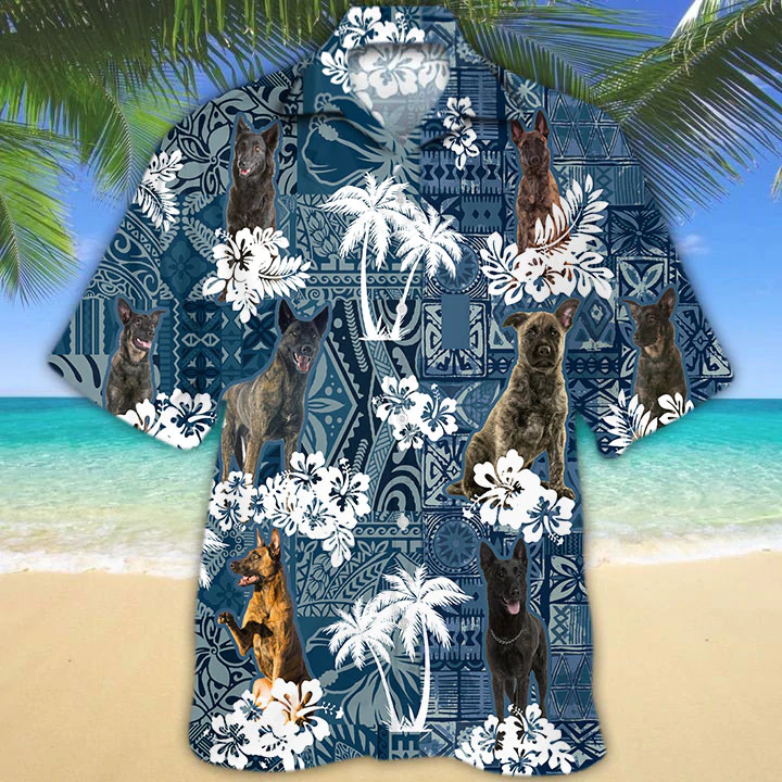 Dutch Shepherd Hawaiian Shirt, Dog Summer Aloha Hawaiian Shirt For Men, Women