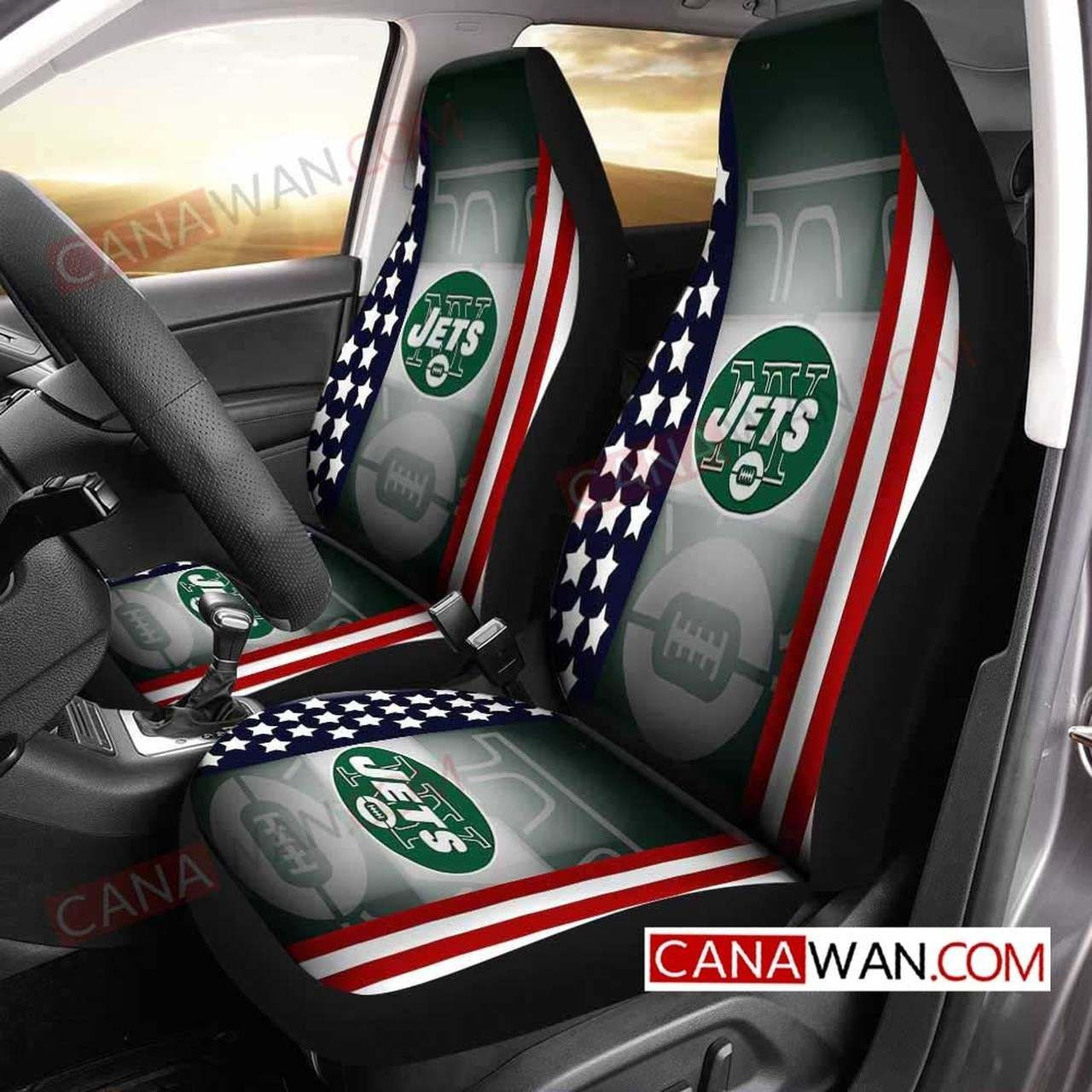 New York Jets Customized Personalized Car Seat Covers CSC1002