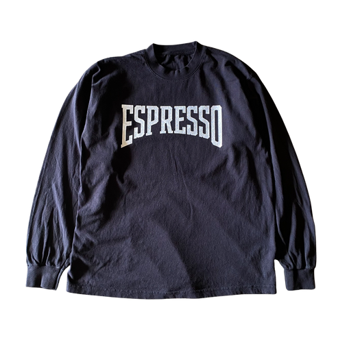 Espresso Text Long Sleeve Tee Outfit