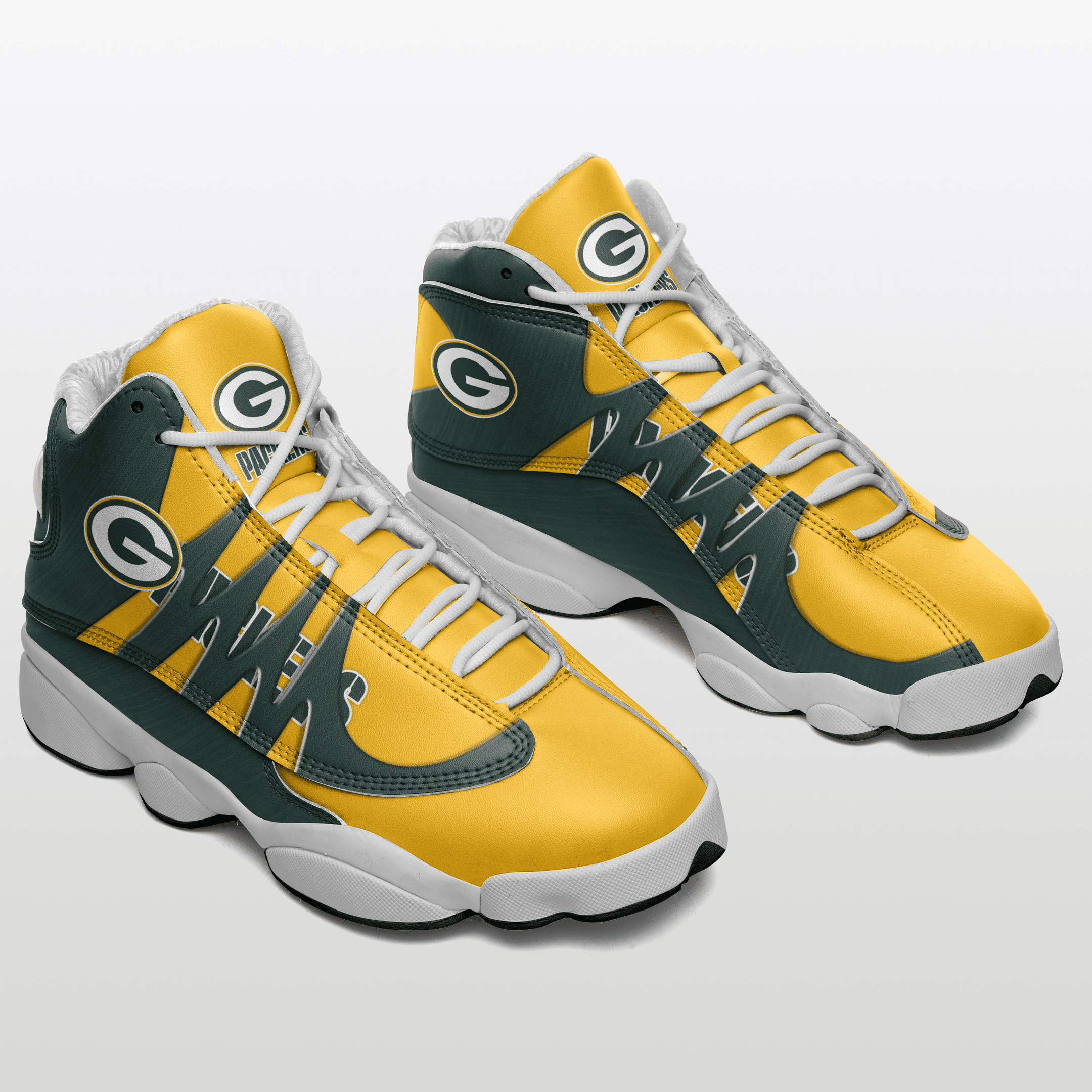 Green Bay Packers Air Jordan 13 Sneakers JD13 V2976