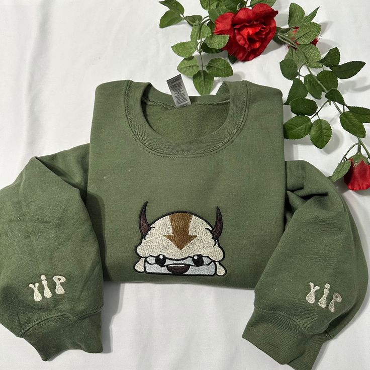 Appa embroidered sweatshirt, Shirt O &hellip;