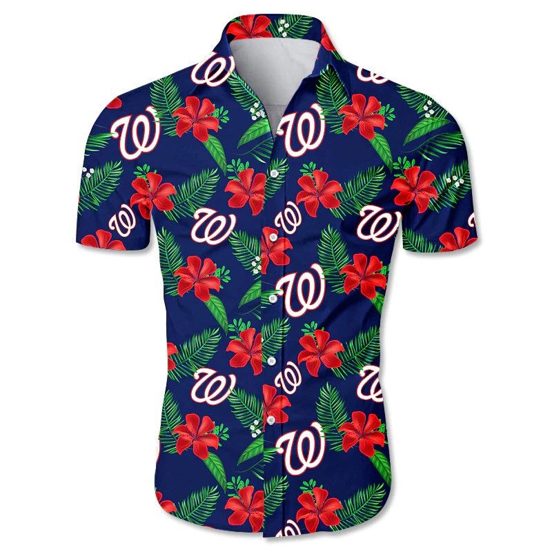 Mlb Washington Nationals Trendy Hawaiian Shirt V7 Aloha Shirt