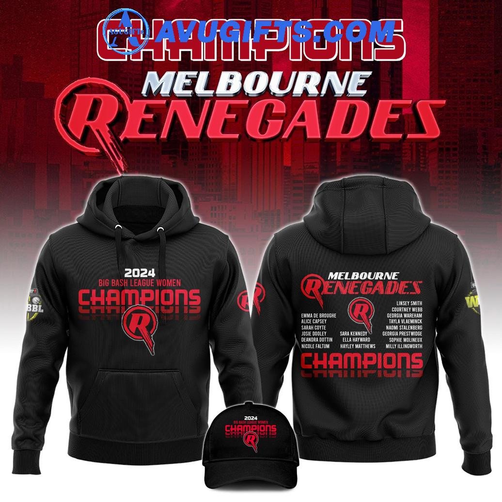 Melbourne Renegades Champion Big Bash League 2024 Limtied Hoodie – Zip Hoodie 3D Aop Shirt