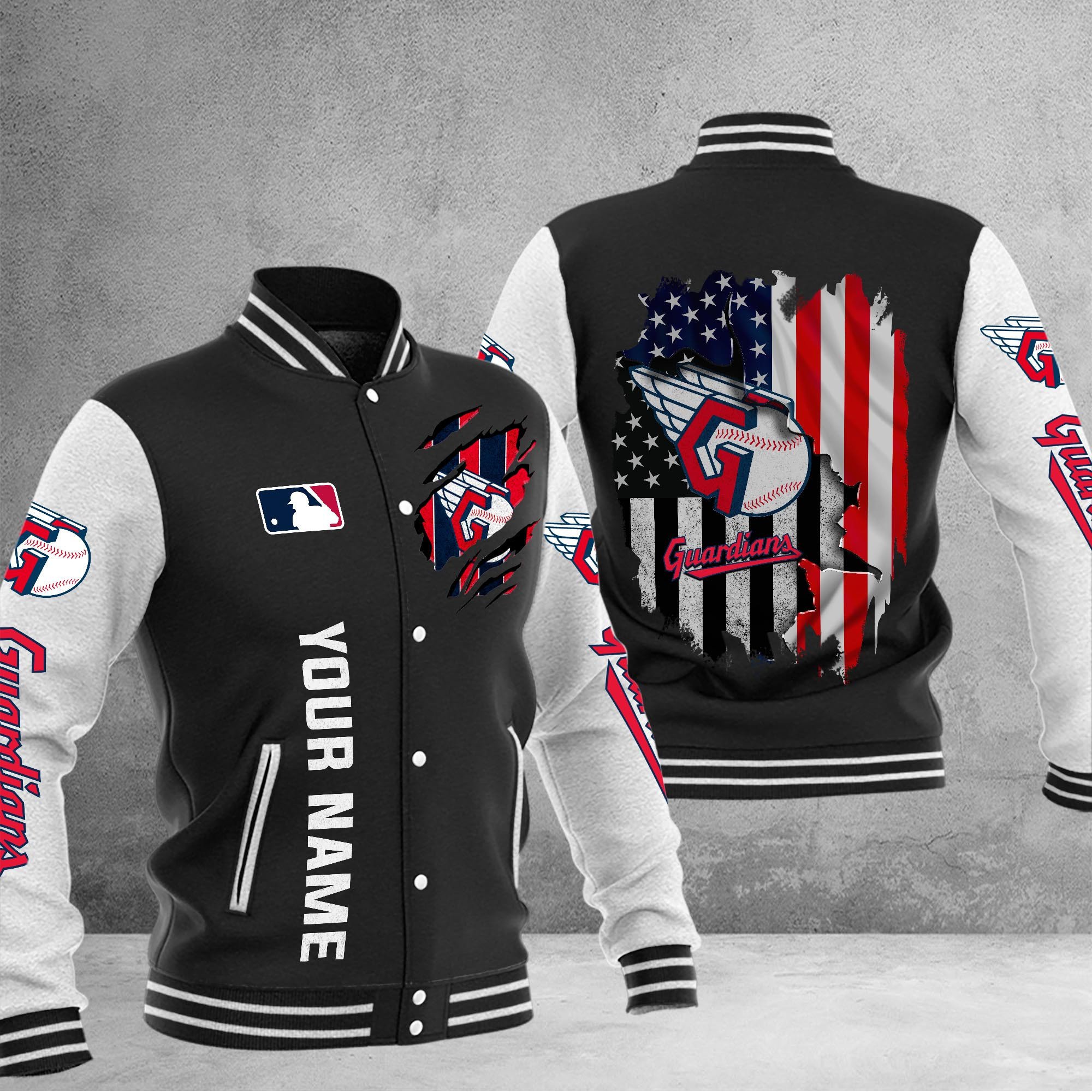 Cleveland Guardians Baseball Jacket Full Color