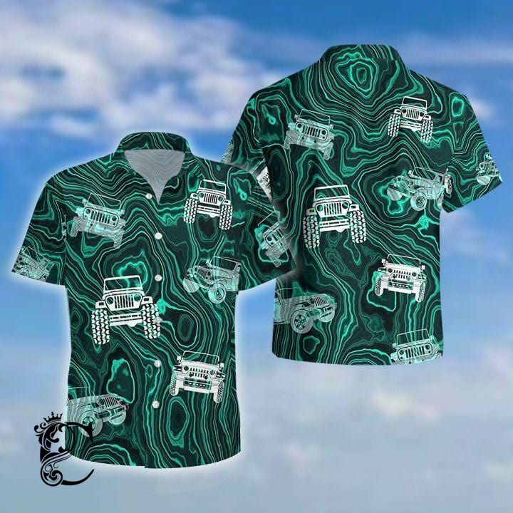 Green Virtual Pattern Jeep Unisex Ha &hellip;