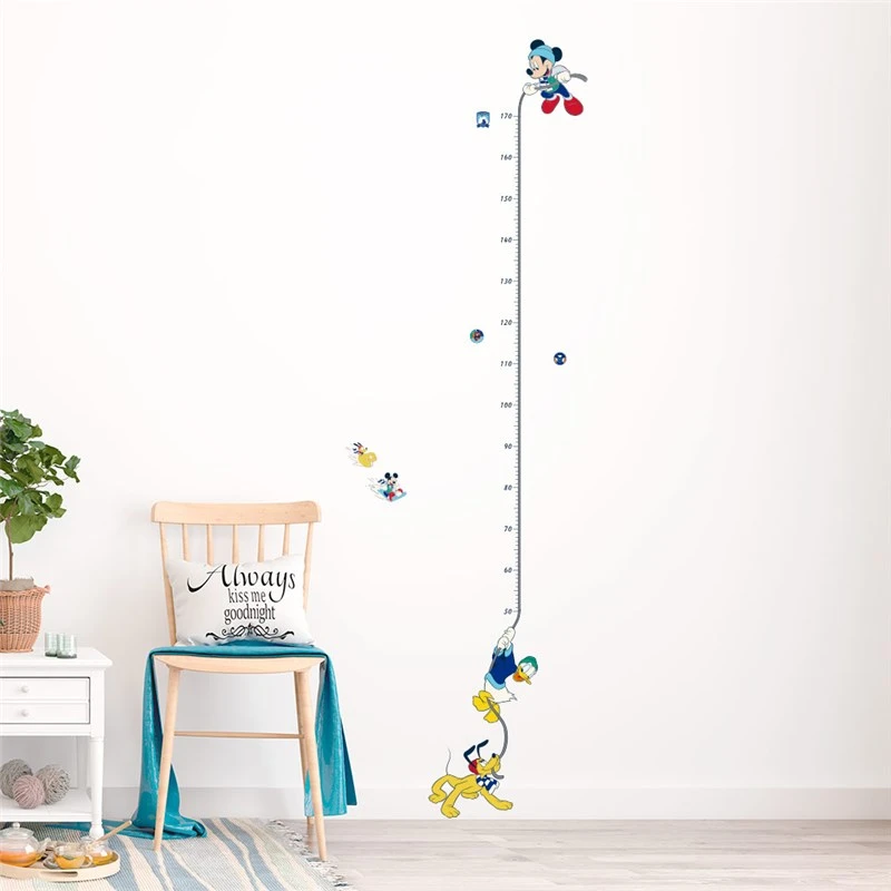 Disney Mickey Mouse Pluto Growth Chart Wall Stickers For Kids Rooms Home Decor Cartoon Height Measure Wall Decals Pvc Mural Art Alx Cozyhood Corner
