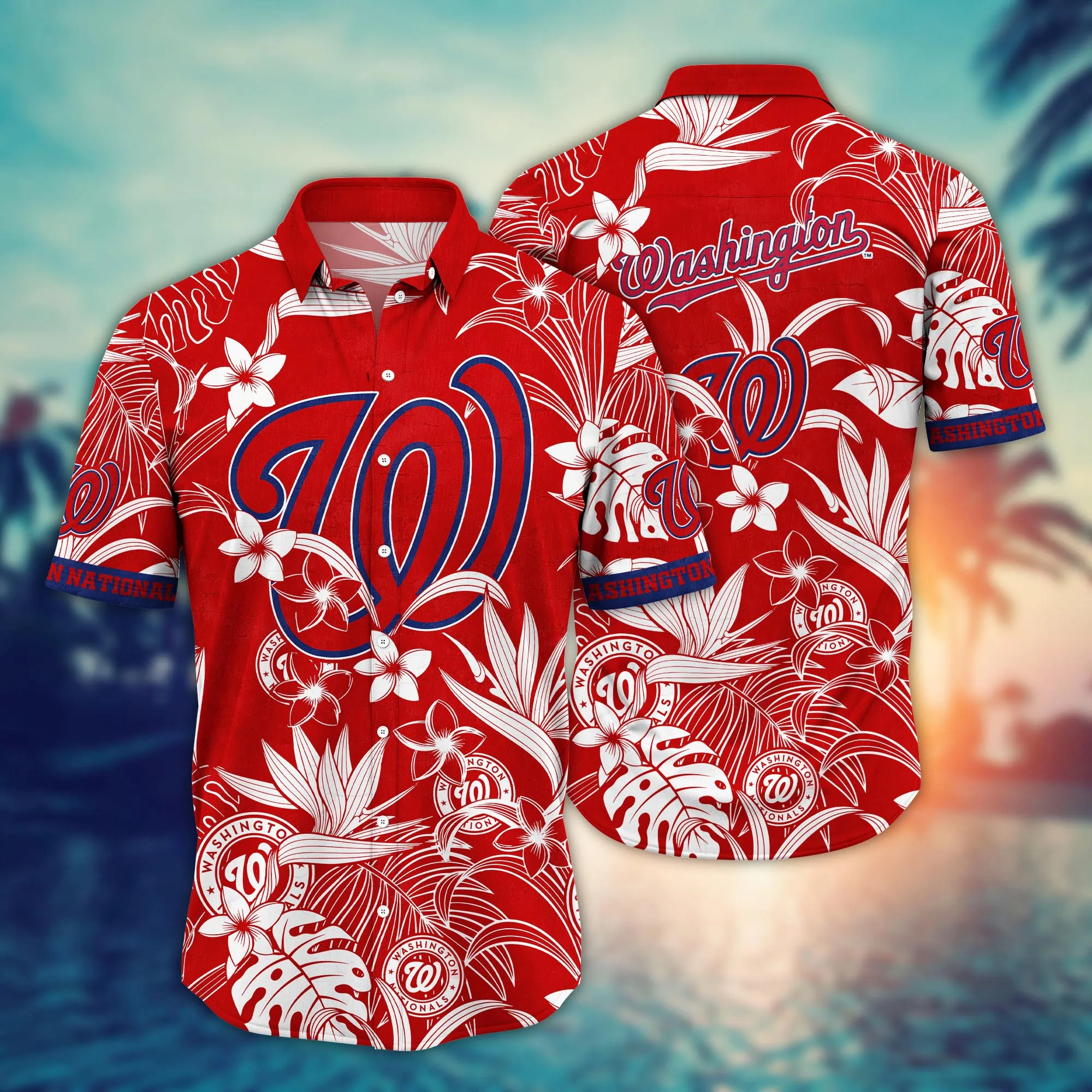 Washington Nationals Mlb Hawaiian Shirt Hikingtime Aloha Shirt