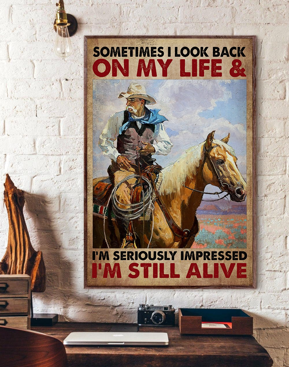 Horse Rider Gift Sometimes I Look Ba …