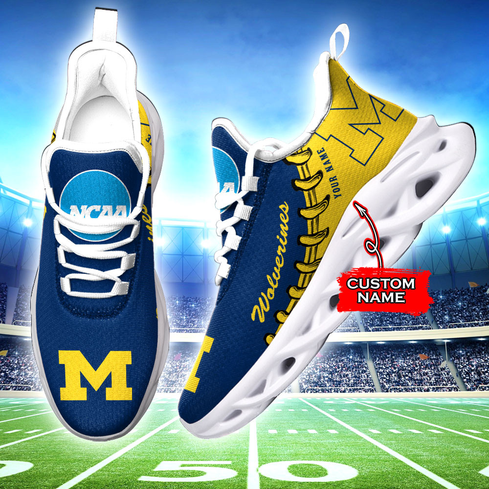 Michigan Wolverines Max Soul Shoes Sneakers For Men And Women 1317