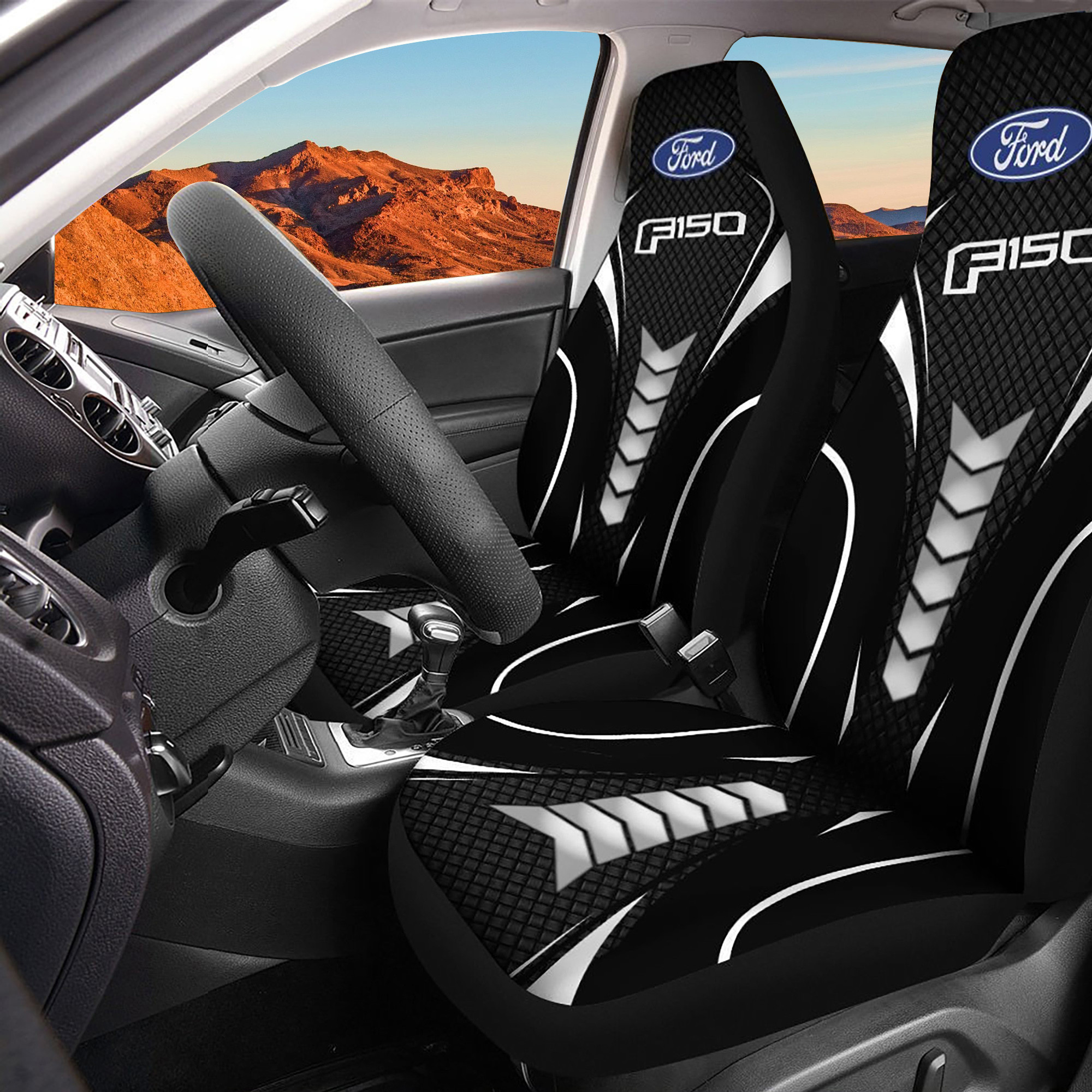 Ford F-150 Logo Car Seat Cover Set CSC791