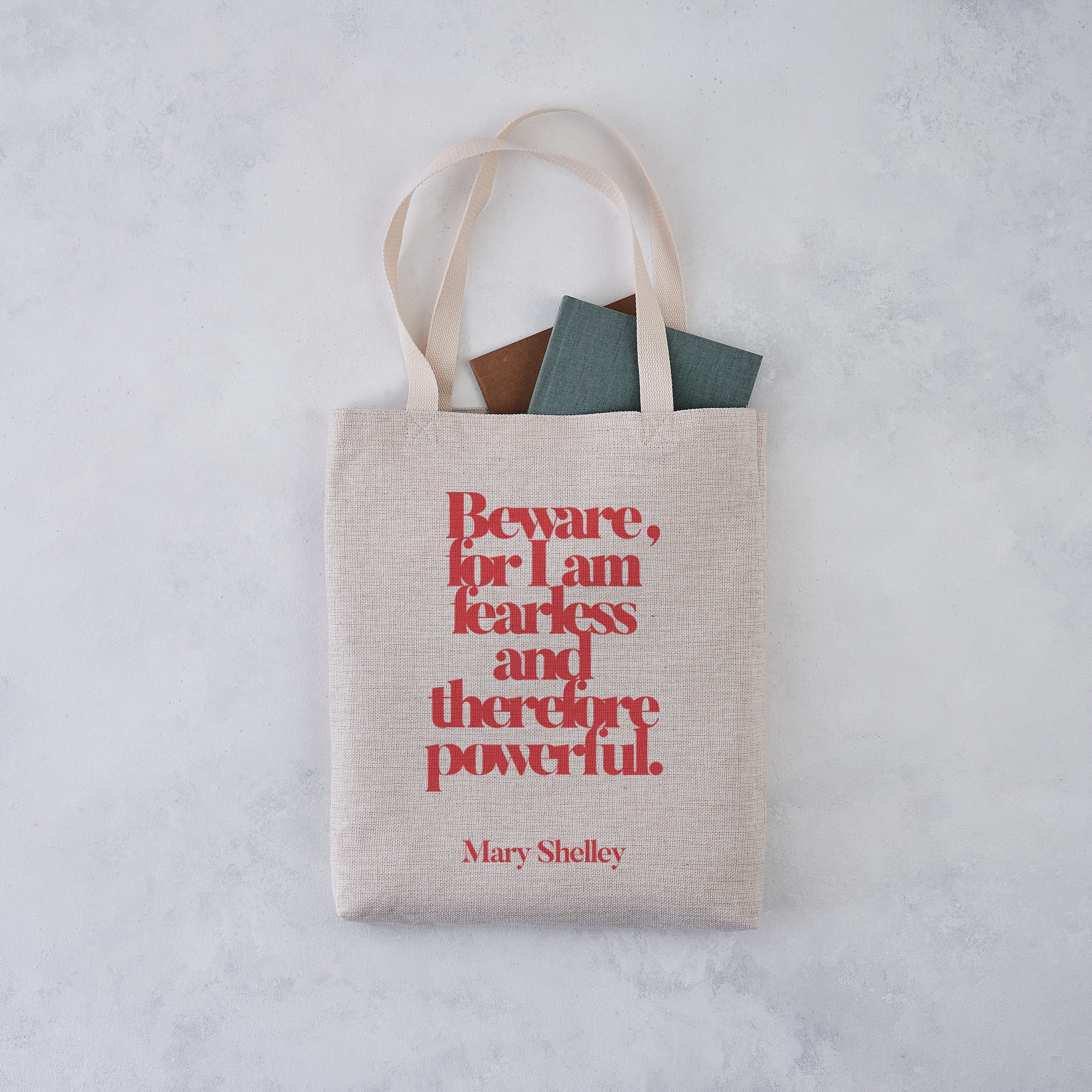 Empowering Tote Bag – Fearless – Literary Gift