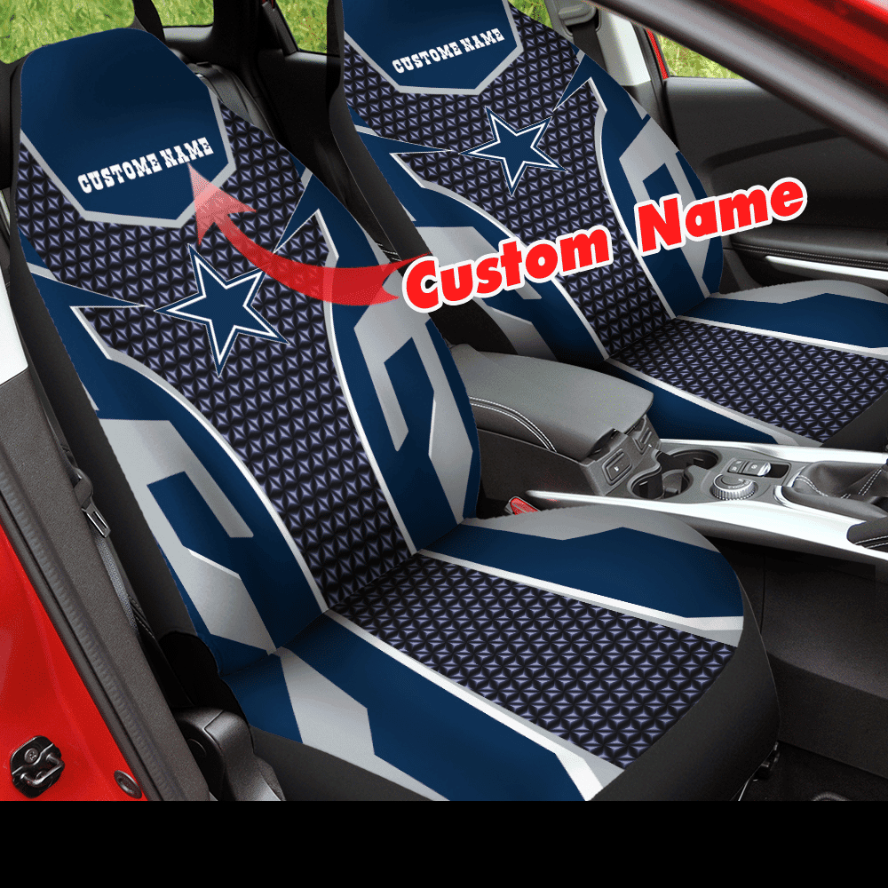 Cowboys Custom Car Seat Cover Set CSC6895
