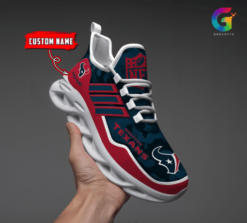 Houston Texans Personalized Clunky Sneaker Max Soul Shoes MS283