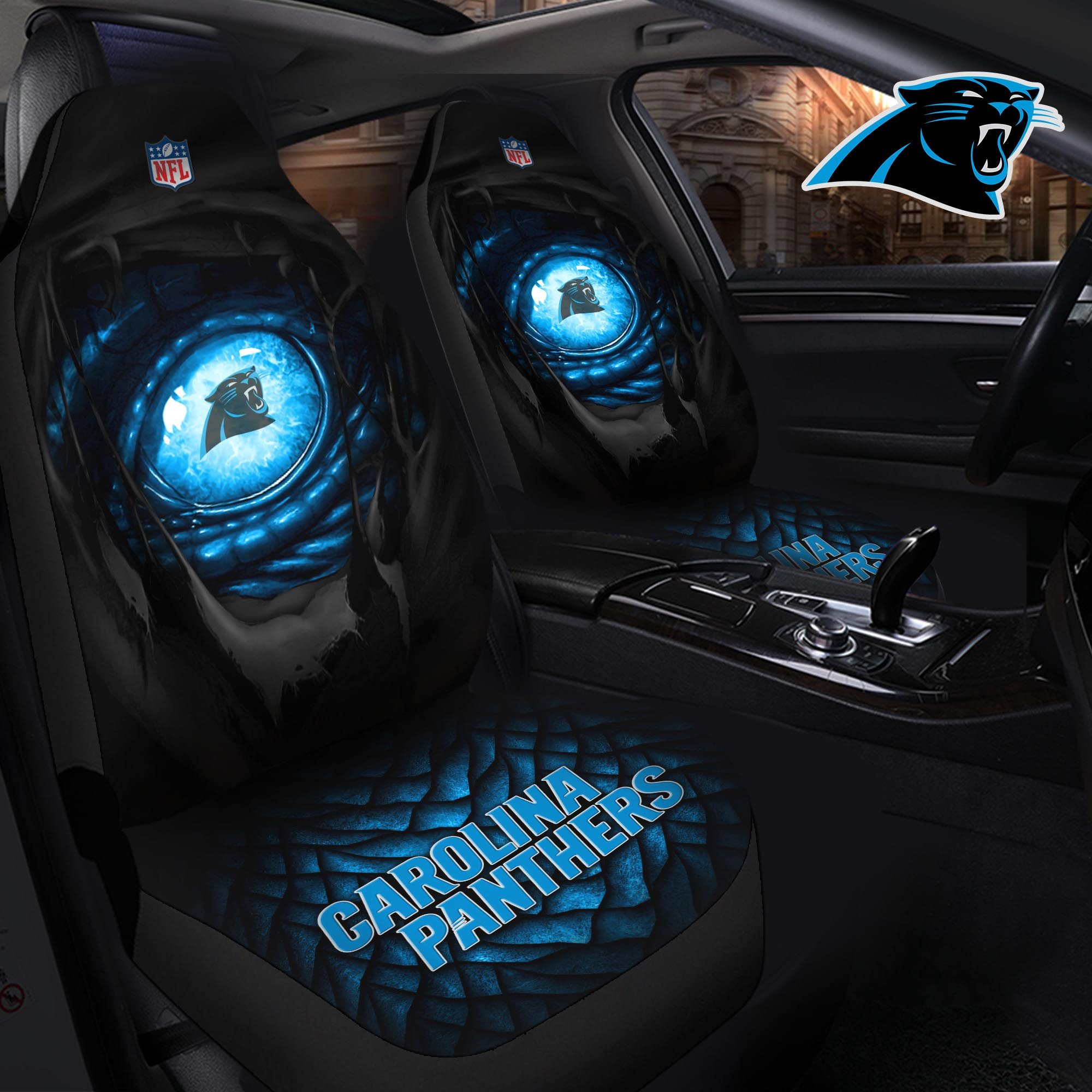 Carolina Panthers Car Seat Cover Set CSC9996