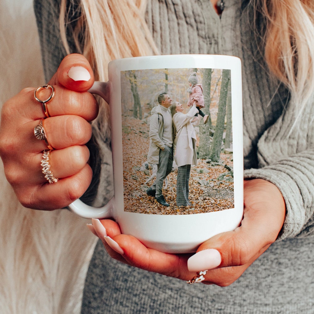 Personalized Photo Mug With Text, Photo Mug Gift, Custom Photo Coffee Mug, Customised Mug, Custom Coffee Cup Hoodiehome Store Prowallart