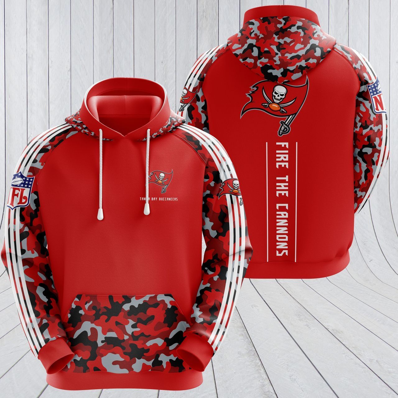 Tampa Bay Buccaneers 3D Hoodie 03