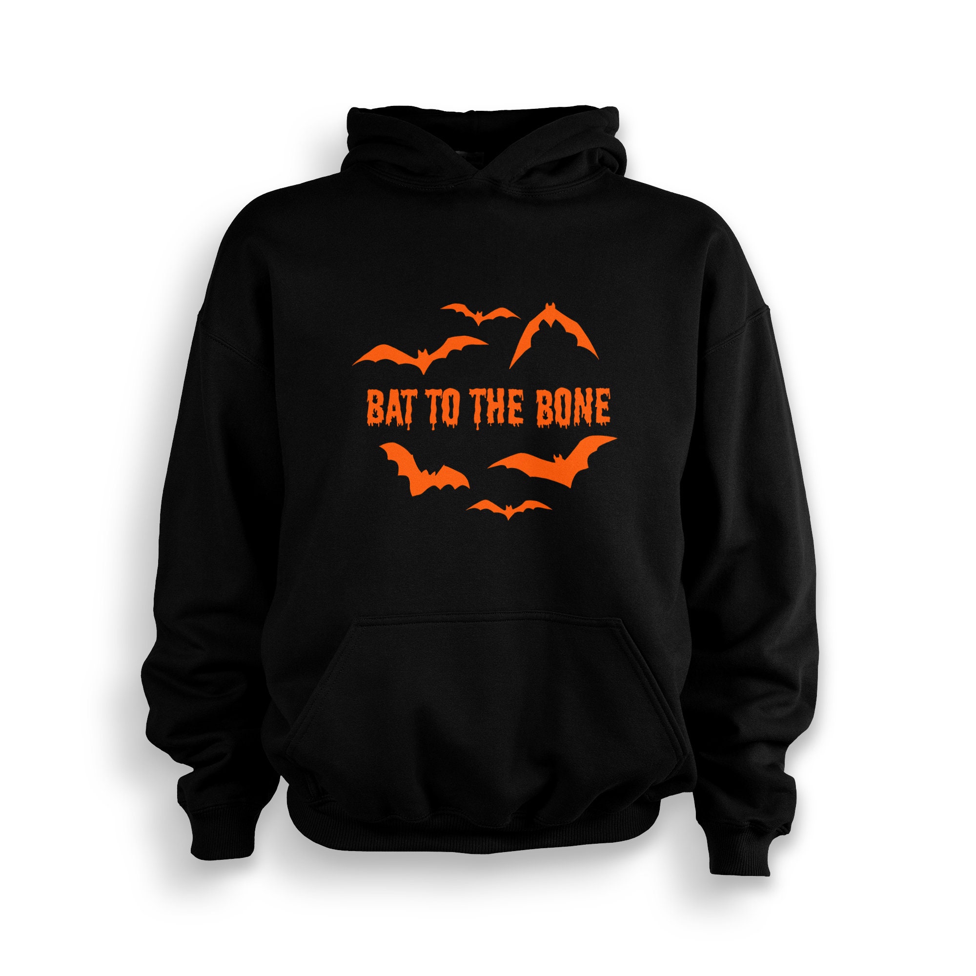 Bat To The Bone Youth Hoodie | Spooky Season | Halloween | Costume | Trick Or Treat | Made To Order With Love Trendy Fashion