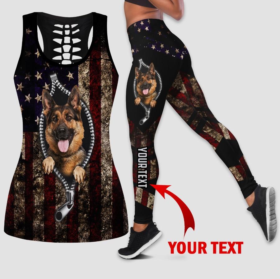 German Shepherd Dog And Flag Persona …