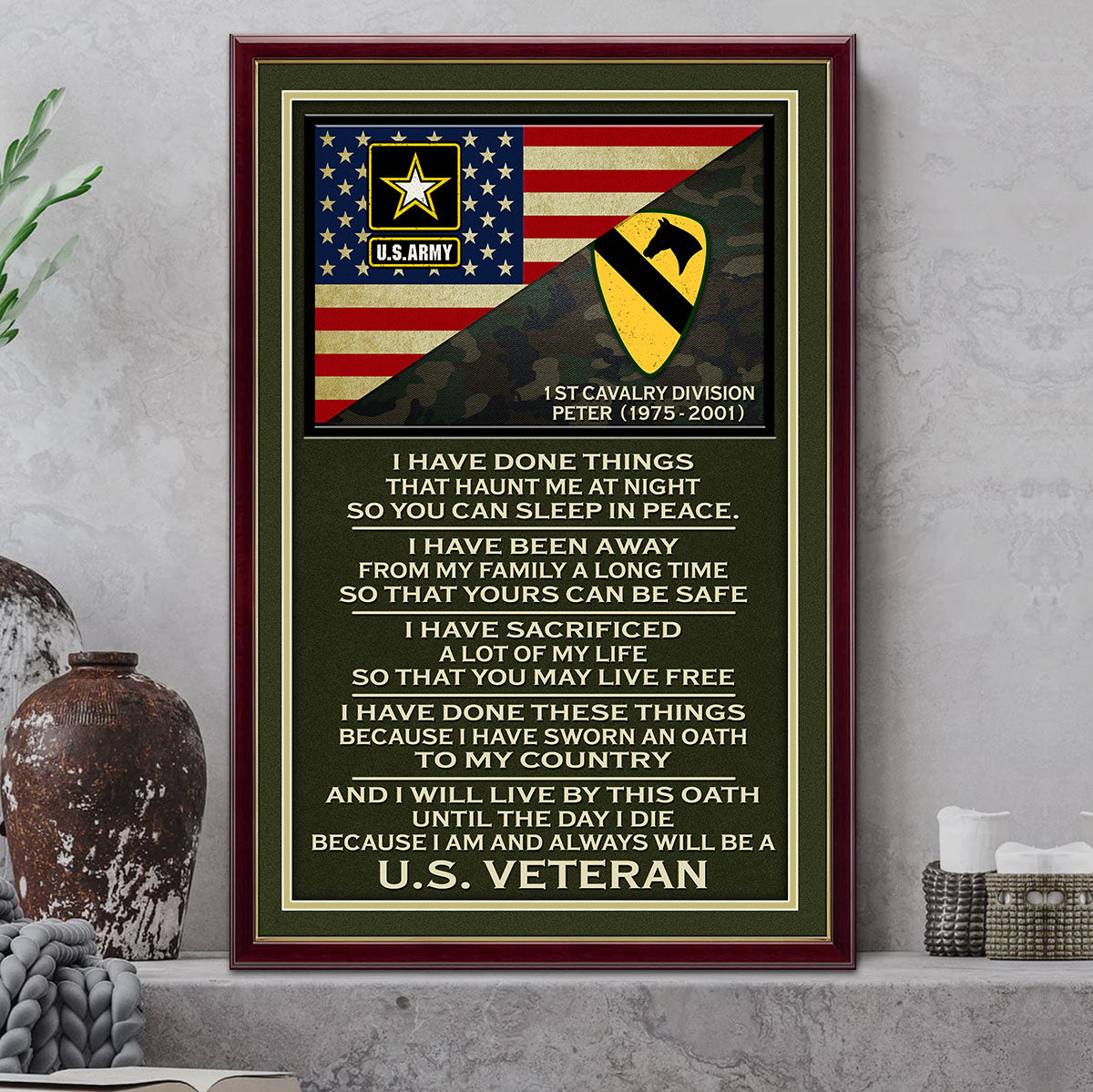 Peckshirt  Personalized Poster and Canvas I Have Done Things That Haunt Me At Night Gallery Canvas Prints Gift For Veteran K1702 Trhn - Print In Your Way