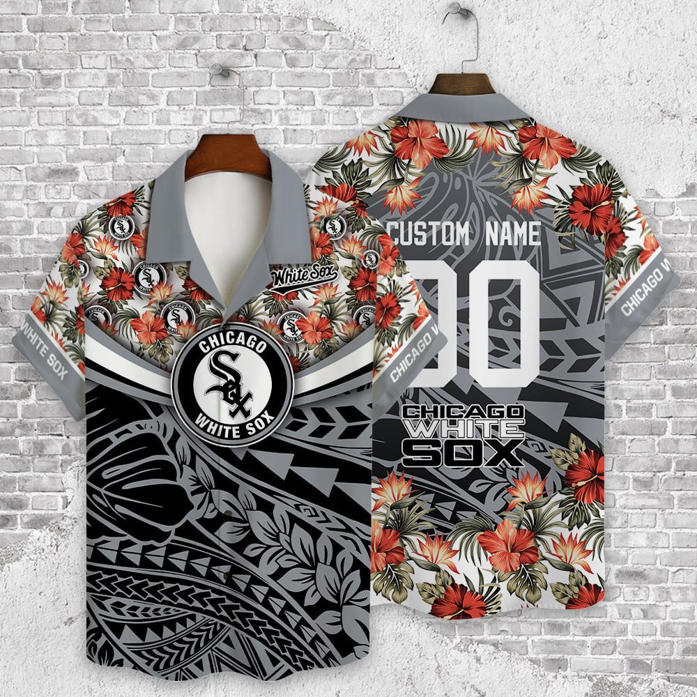 Chicago White Sox Mlb Flower Pattern Summer Custom Hawaiian Shirt