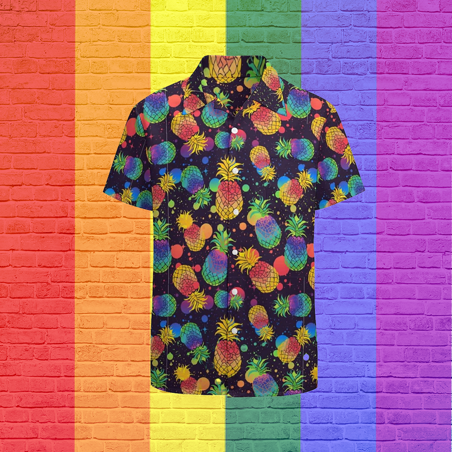 Gay Hawaiian Shirts, Lesbian Hawaiian Shirt, Rainbow Hawaii Shirt For Lgbtq, Pride Gift For Gaymer