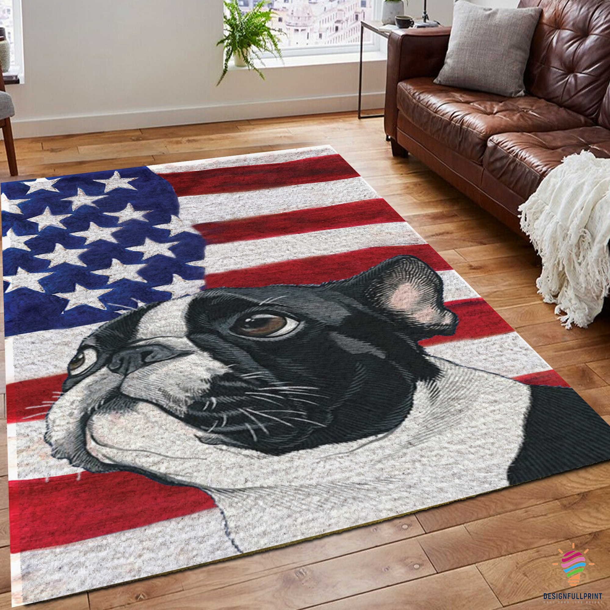 French Bull Dog Us Flag Pet Lover Do …