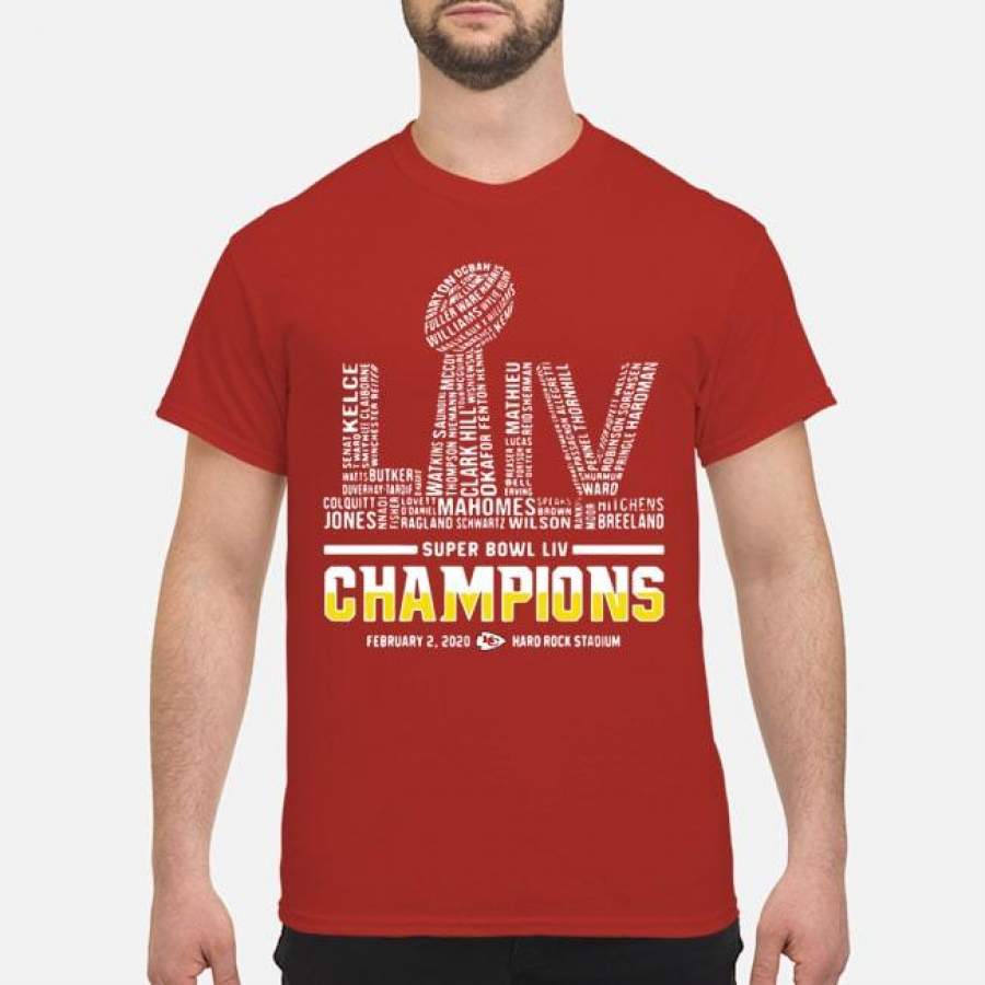 Super Bowl Liv Logo Champions Kansas City Chiefs Shirt