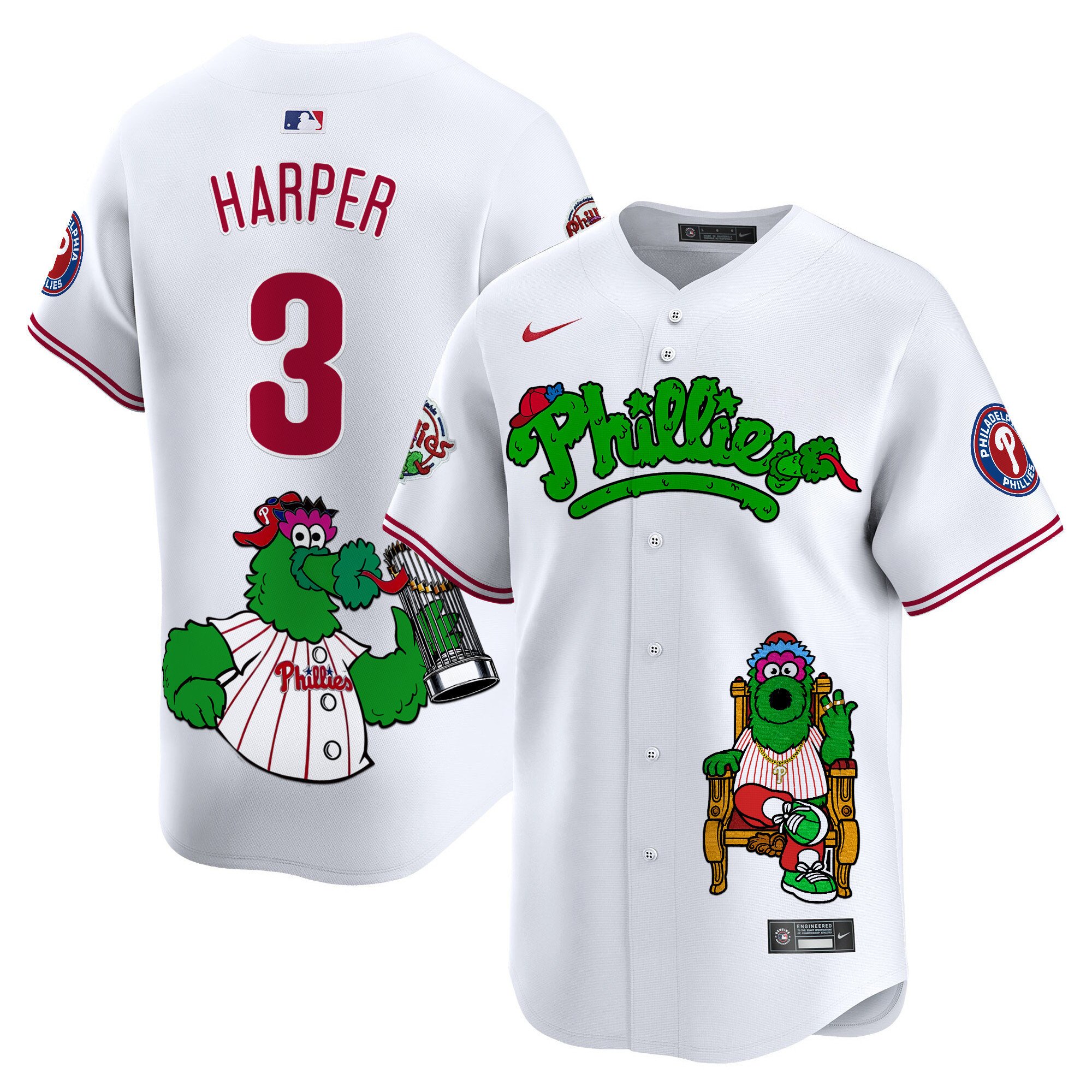 Unisex Phillies Phanatic Vapor Premier Limited Jersey – Printed