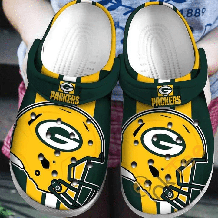 Green Bay Packers Football Helmet Crocss Clog Shoes Ver976