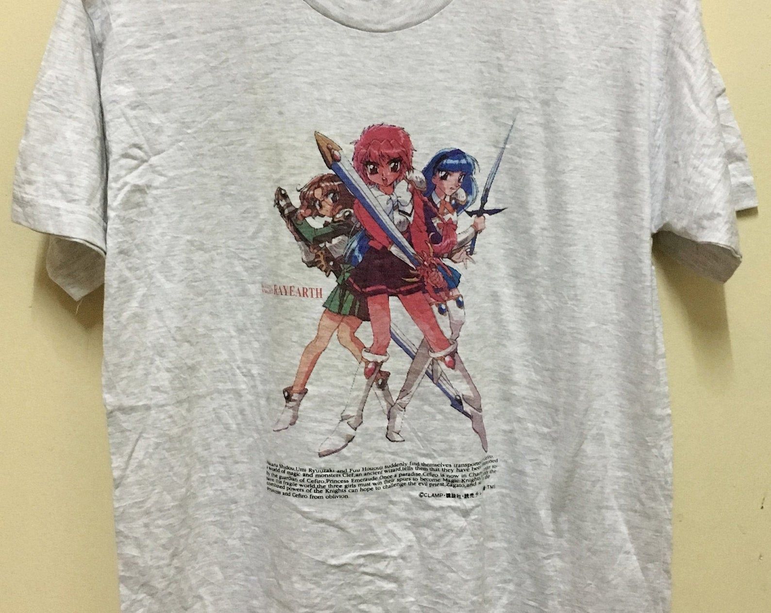 Vintage 90’S Magic Knight Rayearth T-Shirt Japan Comic Cartoon Anime Manga