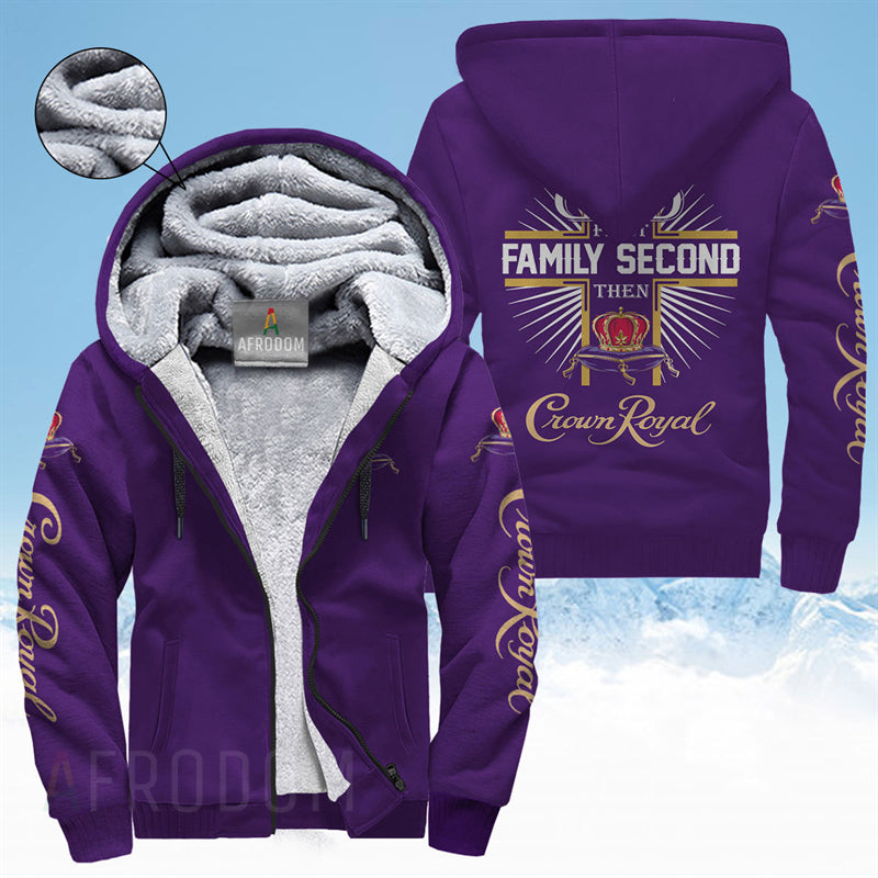 Crown Royal Fleece Zip Up Hoodie