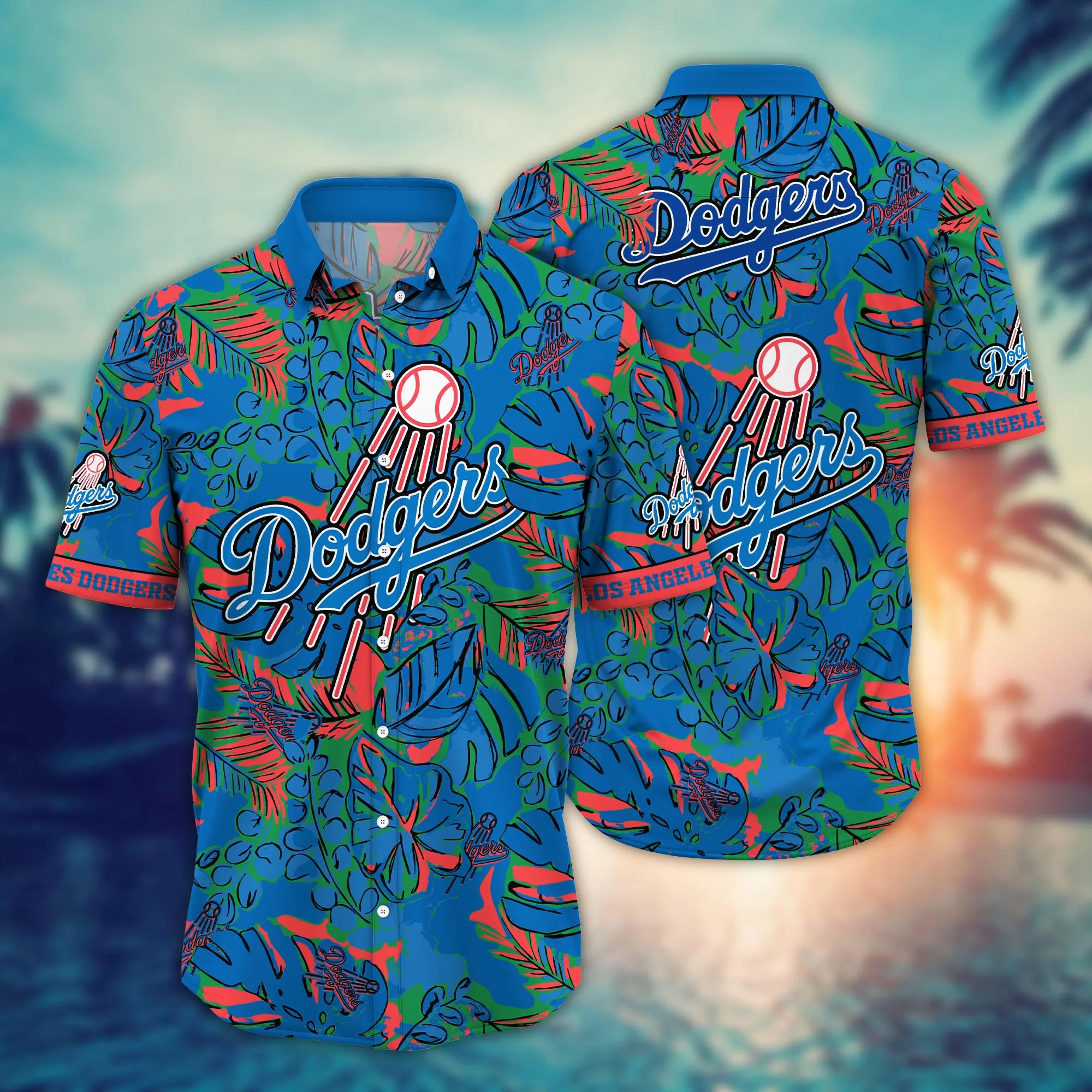 Los Angeles Dodgers Mlb Hawaiian Shirt Sprinklers Aloha Shirt