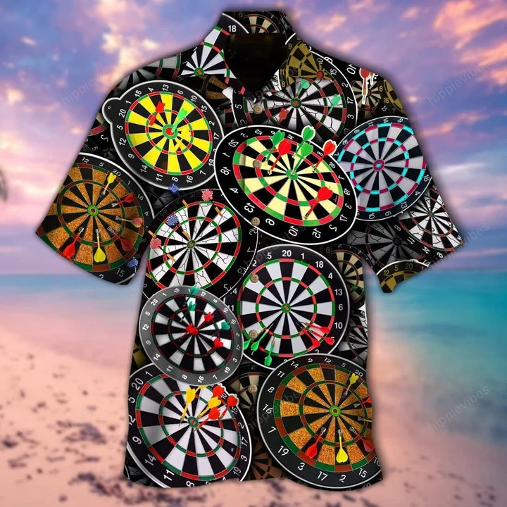 Design Hawaiian Shirt I Don’T Need Therapy I Just Need To Play Darts, Dartboard Pattern Hawaiian Shirt