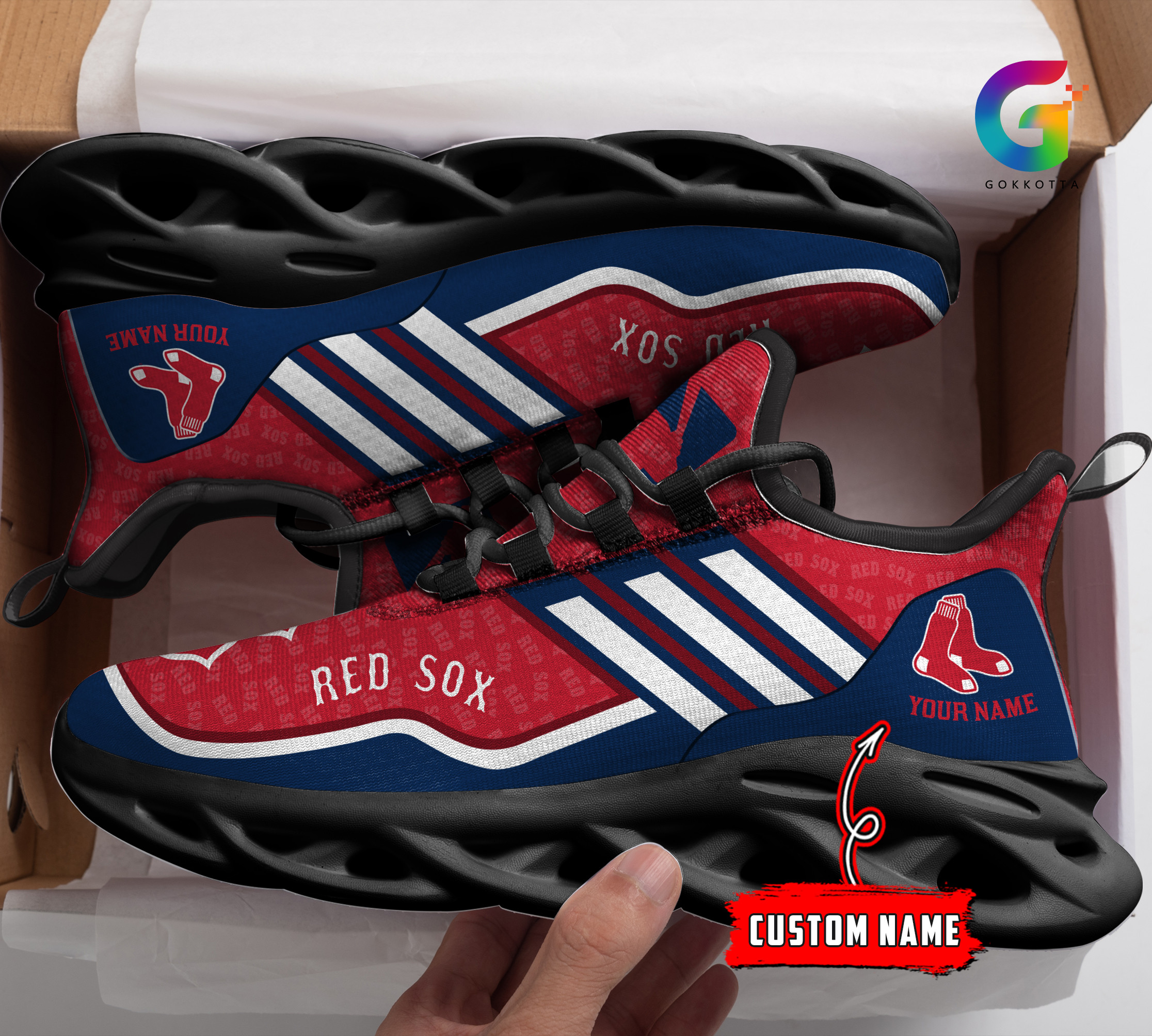 Boston Red Sox Max Soul Shoes Sneakers For Men And Women Ver 12